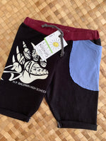 Load image into Gallery viewer, Kids Size 2 &quot;Black &amp; Maroon Baldwin Bears&quot; Beach Comber Shorts
