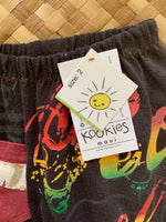Load image into Gallery viewer, Kids Size 2 &quot;Black &amp; Rasta Color Roots&quot; ʻOpihi Picker Pants
