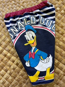 Kids Size 6 "Blue Stripes Donald Duck" Beach Comber Shorts