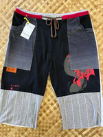 Load image into Gallery viewer, Mens Size L &quot;Black &amp; Grey Boar Hunting&quot; ʻOpihi Picker Shorts
