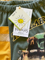 Load image into Gallery viewer, Kids Size 2 &quot;Green &amp; Yellow Labrador&quot; ʻOpihi Picker Pants
