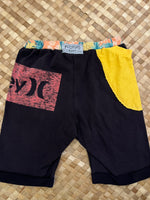 Load image into Gallery viewer, Kids Size 8 &quot;Black &amp; Gold Hurley&quot; Beach Comber Shorts
