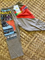 Load image into Gallery viewer, Kids Size 4 "Tan &amp; Red NASCAR" ʻOpihi Picker Pants

