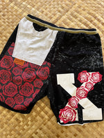 Load image into Gallery viewer, Mens Size S &quot;Black &amp; Red Hellfire Club&quot; Kanikapila Shorts
