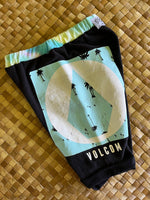 Load image into Gallery viewer, Kids Size 4 "Black &amp; Yellow Palm Trees" Beach Comber Shorts
