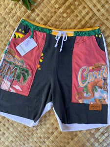Mens Size S "Grey & Red Year of The Boar" Kanikapila Shorts