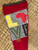 Load image into Gallery viewer, Kids Size 10 &quot;Red &amp; Yellow LOVE&quot; Holoholo Pants
