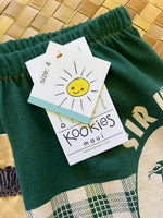 Load image into Gallery viewer, Kids Size 4 &quot;Green Palaka Rooster&quot; ʻOpihi Picker Pants

