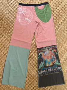 Ladies Size M "Pastel Maui Brewers Fest" Flutter Pants