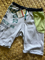 Load image into Gallery viewer, Kids Size 8 &quot;Green &amp; Grey Surf&quot; Beach Comber Shorts
