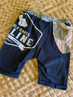Load image into Gallery viewer, Kids Size 8 "Olive &amp; Black Zipline" Beach Comber Shorts
