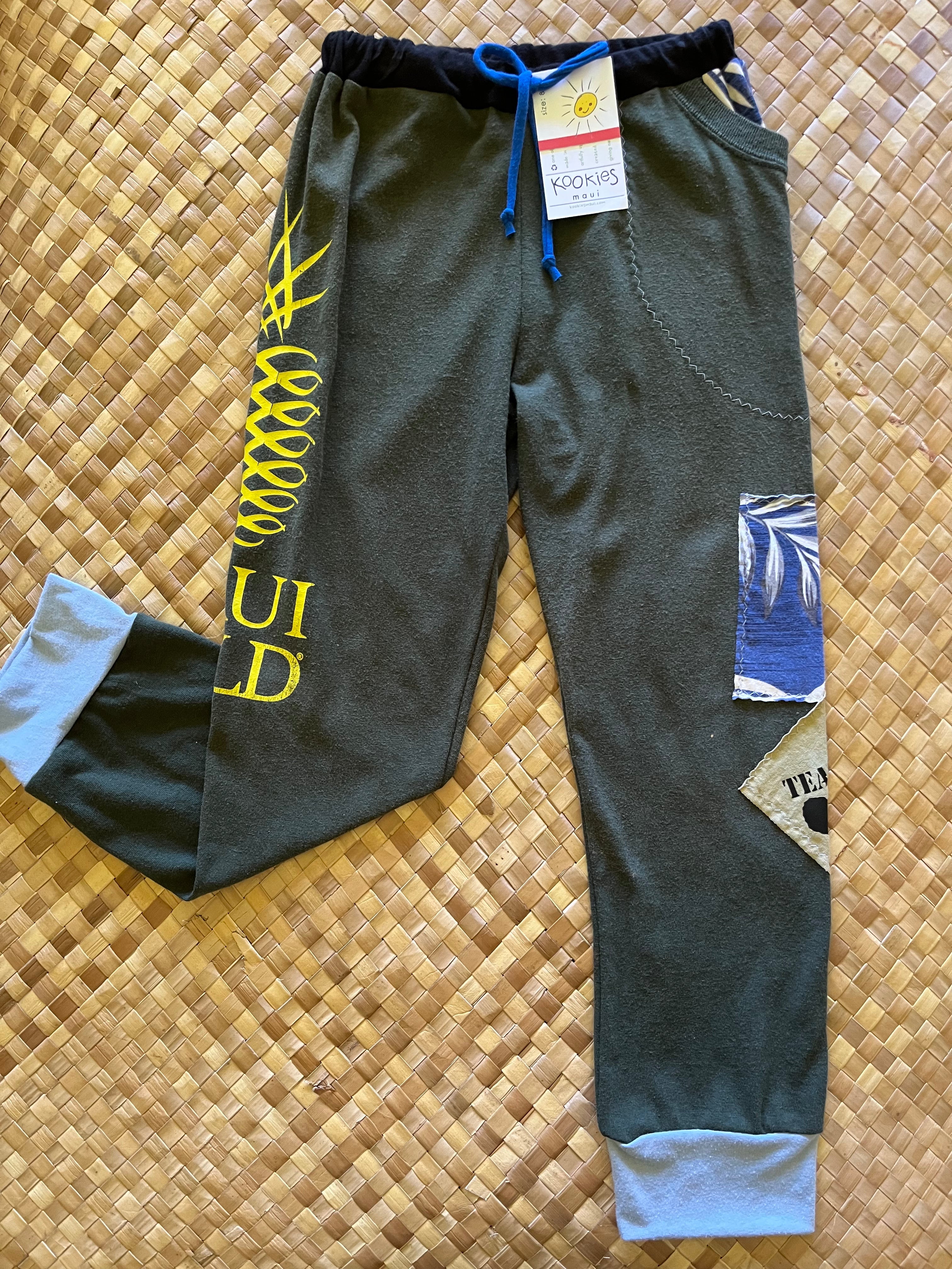 Kids Size 8 "Green Maui Gold" Holoholo Pants