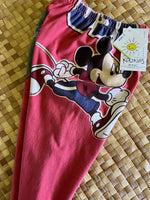 Load image into Gallery viewer, Kids Size 2 "Red Mickey Mouse" ʻOpihi Picker Pants
