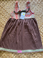 Load image into Gallery viewer, Kids Size 6 &quot;Brown &amp; Paisley Mōhala Mai&quot; Kuʻuipo Dress
