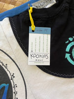 Load image into Gallery viewer, Ladies Size M &quot;White &amp; Blue Aloha Hibiscus&quot; Simple Shorty
