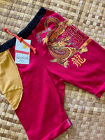 Load image into Gallery viewer, Kids Size 8 "Red &amp; Gold Year of the Dragon" Beach Comber Shorts
