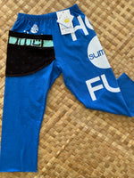 Load image into Gallery viewer, Kids Size 6 &quot;Blue &amp; Black Summer Fun&quot; ʻOpihi Picker Pants

