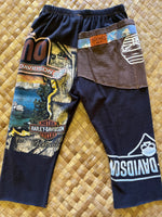 Load image into Gallery viewer, Kids Size 4 &quot;Brown &amp; Black Harley Waves&quot; ʻOpihi Picker Pants
