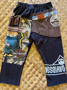 Kids Size 4 "Brown & Black Harley Waves" ʻOpihi Picker Pants