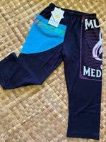 Load image into Gallery viewer, Kids Size 6 "Blue &amp; Black Music Medicine" ʻOpihi Picker Pants
