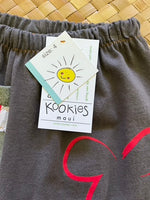 Load image into Gallery viewer, Kids Size 4 &quot;Grey &amp; Red Year of the Rat&quot; ʻOpihi Picker Pants
