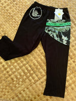 Load image into Gallery viewer, Kids Size 6 &quot;Black &amp; Green Shaka Islands&quot; ʻOpihi Picker Pants
