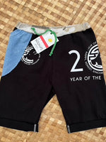 Load image into Gallery viewer, Kids Size 8 &quot;Blue &amp; Black Year of the Boar&quot; Beach Comber Shorts
