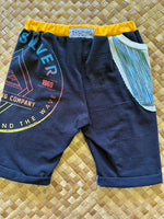 Load image into Gallery viewer, Kids Size 6 &quot;Black &amp; Yellow Quicksilver&quot; Beach Comber Shorts
