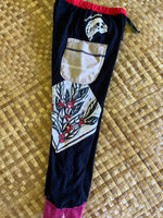 Load image into Gallery viewer, Kids Size 8 "Black &amp; Red Local Punks" Holoholo Pants
