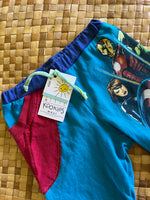 Load image into Gallery viewer, Kids Size 4 "Blue &amp; Red Super Hero" Beach Comber Shorts

