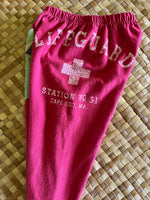 Load image into Gallery viewer, Kids Size 2 "Red &amp; Green Lifeguard" ʻOpihi Picker Pants

