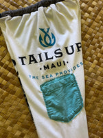 Load image into Gallery viewer, Kids Size 8 "White &amp; Blue Tails Up" Holoholo Pants
