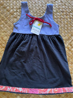 Load image into Gallery viewer, Kids Size 4 &quot;Purple &amp; Black Floral&quot; Kuʻuipo Dress
