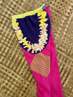 Load image into Gallery viewer, Kids Size 10 &quot;Pink &amp; Purple Lei&quot; Holoholo Pants
