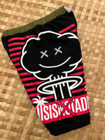 Load image into Gallery viewer, Kids Size 8 &quot;Red &amp; Black Cloud&quot; Beach Comber Shorts
