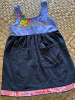 Load image into Gallery viewer, Kids Size 4 &quot;Purple &amp; Black Floral&quot; Kuʻuipo Dress
