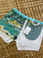 Load image into Gallery viewer, Ladies Size XS &quot;White &amp; Blue Beach Bash&quot; Simple Shorty
