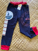 Load image into Gallery viewer, Kids Size 8 &quot;Dark Blue Wave and Sea Bird&quot; Holoholo Pants
