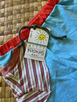 Load image into Gallery viewer, Kids Size 6 "Blue &amp; Stripes Turkey" Beach Comber Shorts
