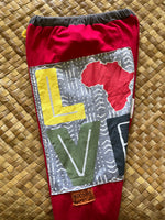 Load image into Gallery viewer, Kids Size 10 &quot;Red &amp; Grey LOVE&quot; Holoholo Pants
