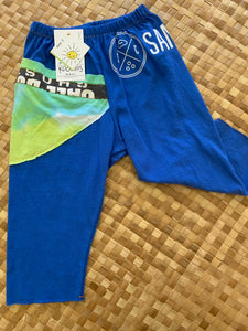 Kids Size 2 "Blue & Tie Dye Sand Cloud" ʻOpihi Picker Pants