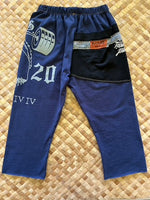 Load image into Gallery viewer, Kids Size 4 &quot;Blue &amp; Black Koa Warrior&quot; ʻOpihi Picker Pants
