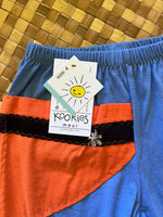 Load image into Gallery viewer, Kids Size 4 "Blue &amp; Orange Maui Wave" ʻOpihi Picker Pants
