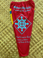 Load image into Gallery viewer, Kids Size 4 &quot;Red &amp; Blue Malama Na Keiki&quot; ʻOpihi Picker Pants
