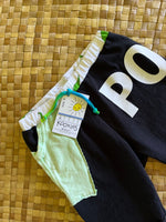 Load image into Gallery viewer, Kids Size 6 "Black &amp; Dinosaurs Pono Built" Beach Comber Shorts
