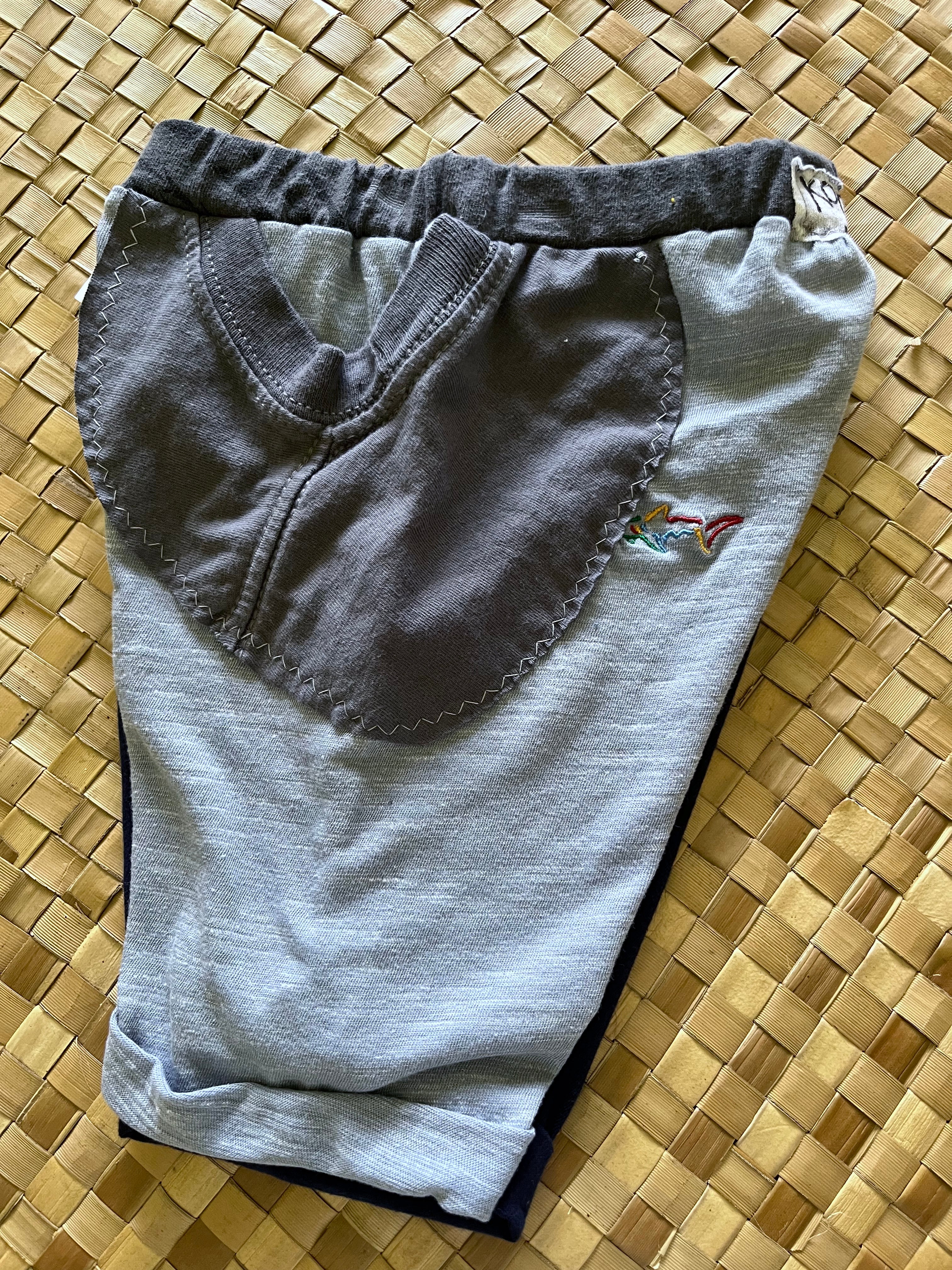 Kids Size 2 "Blue Iwa Birds" Beach Comber Shorts