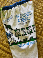 Load image into Gallery viewer, Kids Size 8 "Green &amp; Grey Carnival and Batman" Holoholo Pants
