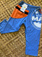 Load image into Gallery viewer, Kids Size 4 "Blue &amp; Orange Maui Wave" ʻOpihi Picker Pants

