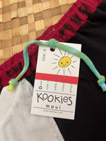 Load image into Gallery viewer, Kids Size 8 &quot;Black &amp; Red Dinosaur&quot; Beach Comber Shorts
