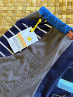 Load image into Gallery viewer, Kids Size 10 "Blue &amp; Grey Giant Squid" Holoholo Pants
